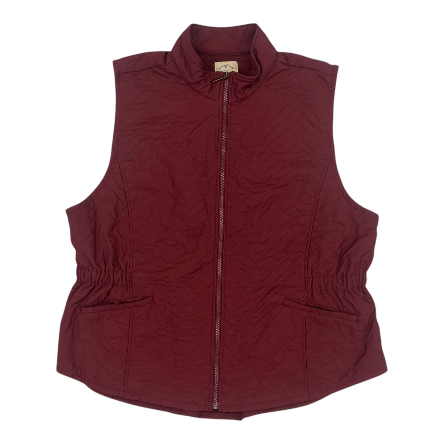 Vest Puffer & Quilted By Clothes Mentor In Red, Size:2X