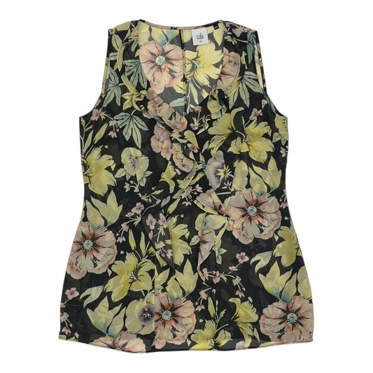 Blouse Sleeveless By Cabi In Floral Print, Size:Xs