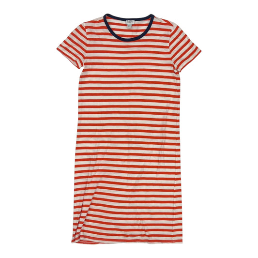 Dress Casual Short By J. Crew In Orange & White, Size:Xxs