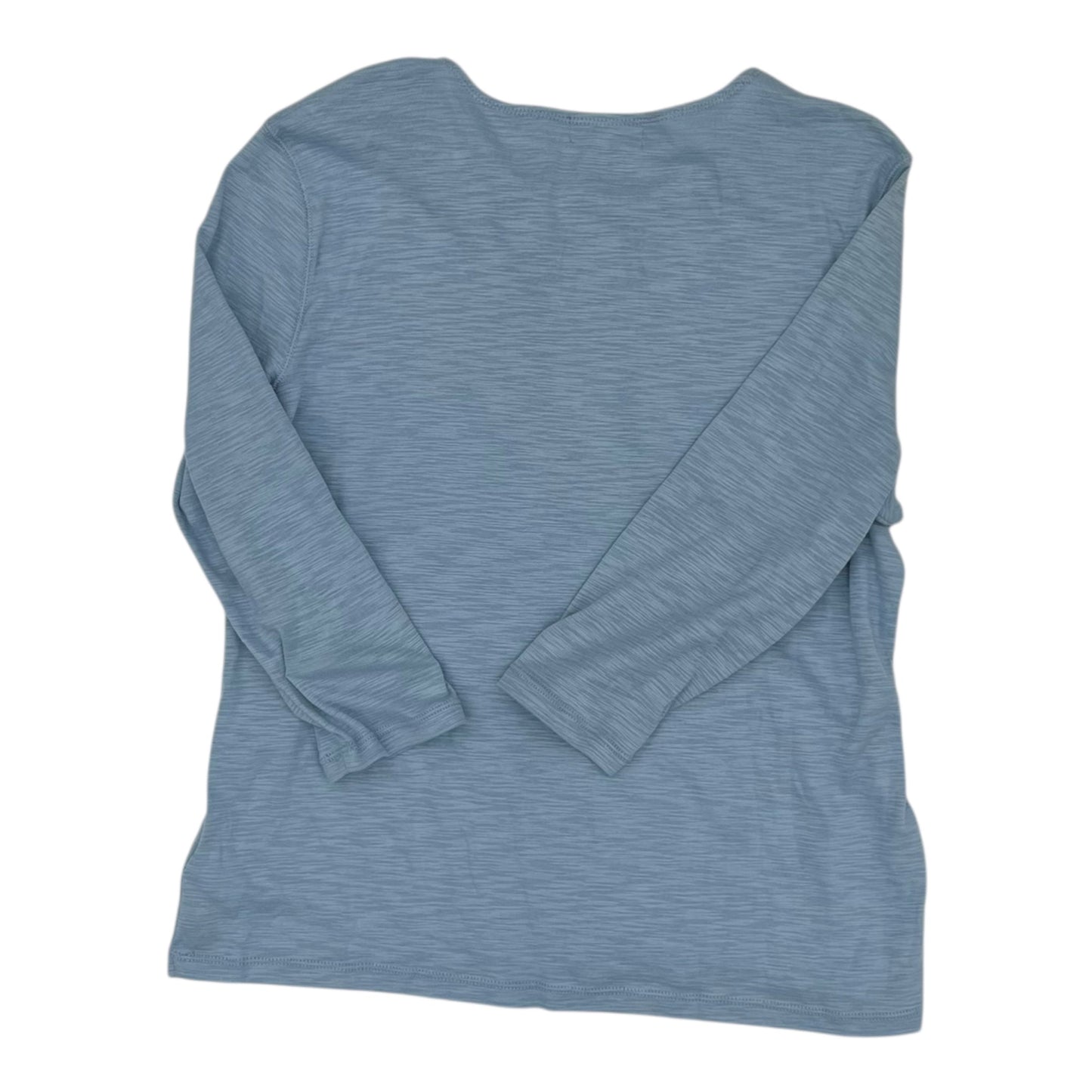 Top 3/4 Sleeve By Chaps In Blue, Size:Xlp