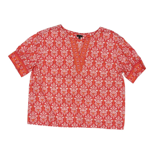 Blouse Ss By Talbots In Coral, Size:L