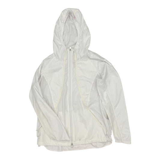 Jacket Windbreaker By Athleta In White, Size:S