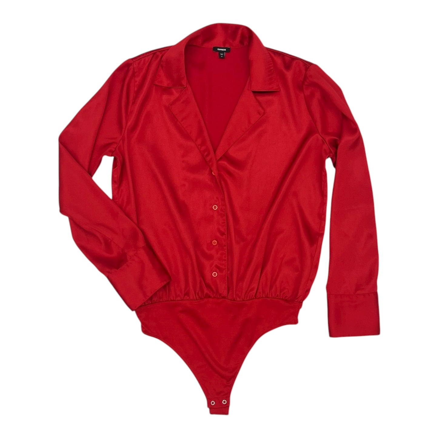 Bodysuit By Express In Red, Size:M