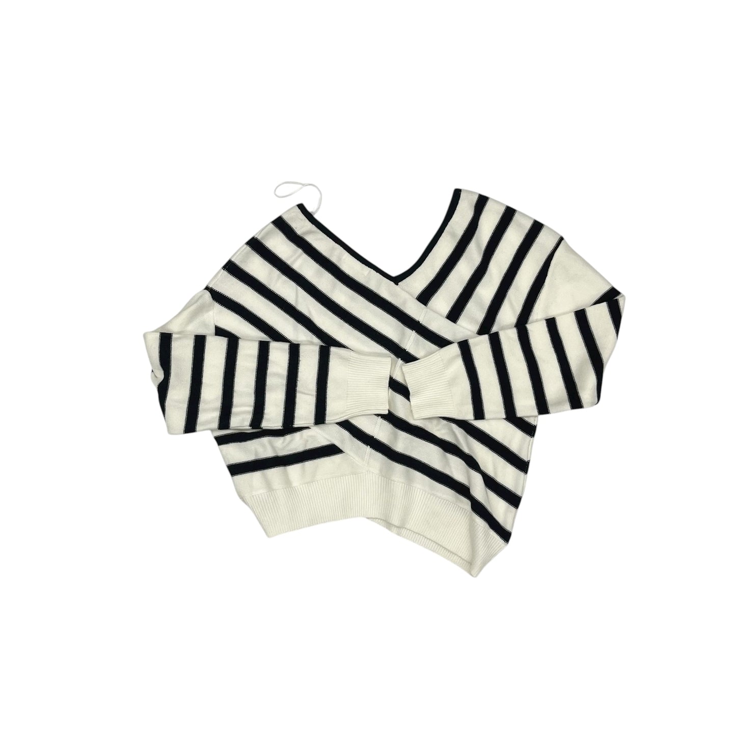 Sweater By Clothes Mentor In Black & White, Size:M