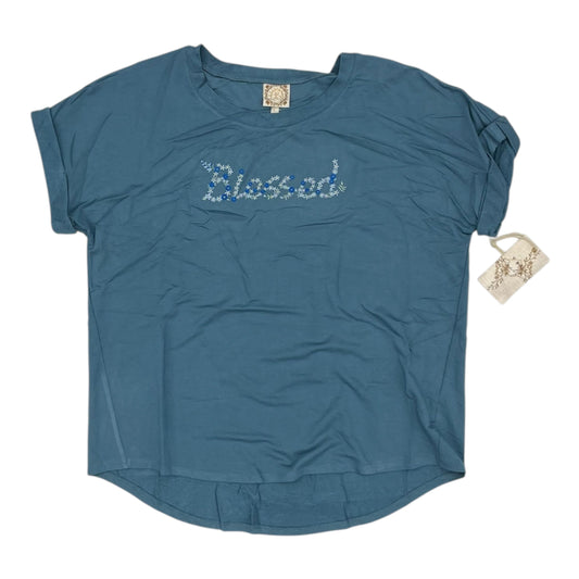 Top Ss By Tru Self In Blue, Size:L