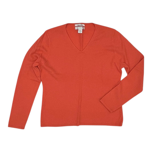 Sweater Cashmere By Clothes Mentor In Orange, Size:Xl