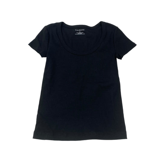 BLACK TALBOTS TOP SS BASIC, Size XS