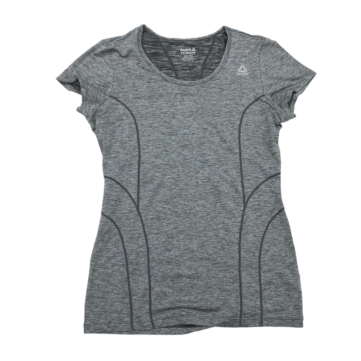 GREY ATHLETIC TOP SS by REEBOK Size:XS