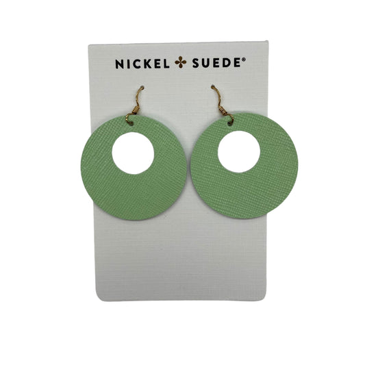 GREEN EARRINGS DANGLE/DROP by NICKEL & SUEDE