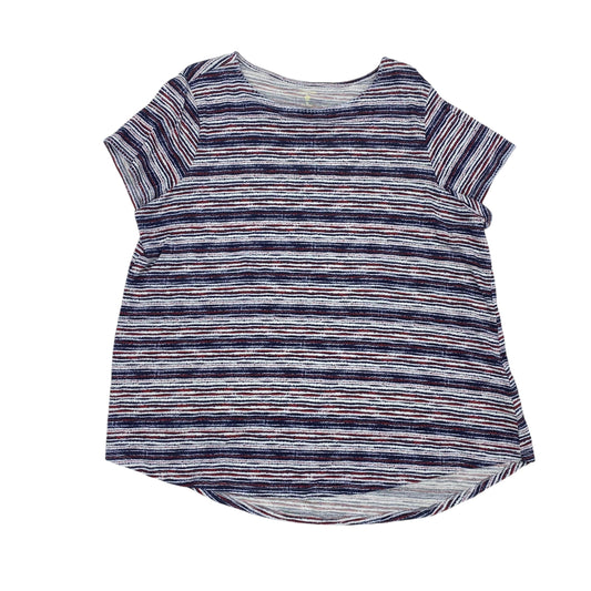 BLUE RED & WHITE TOP SS by RUFF HEWN Size:2X