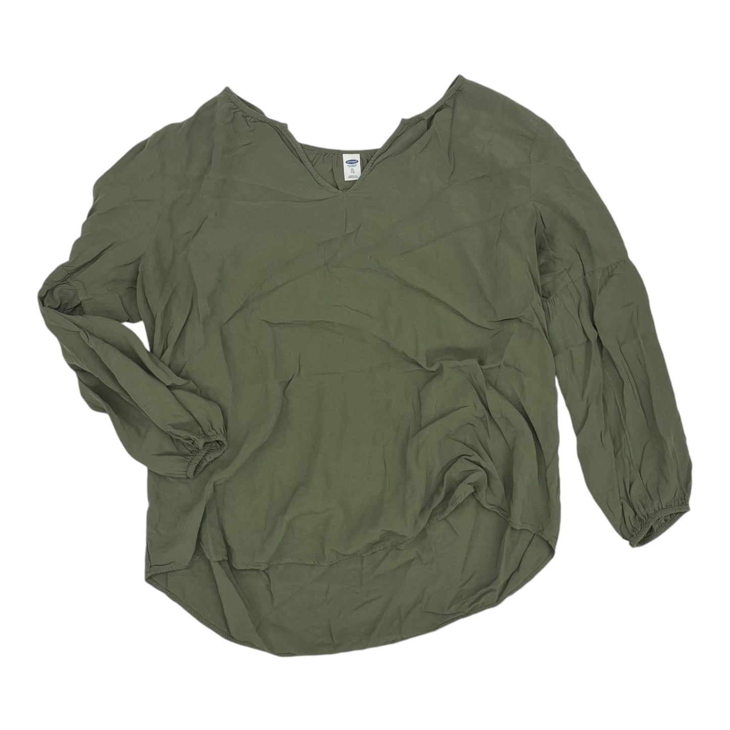 Blouse Ls By Old Navy In Green, Size:Xl