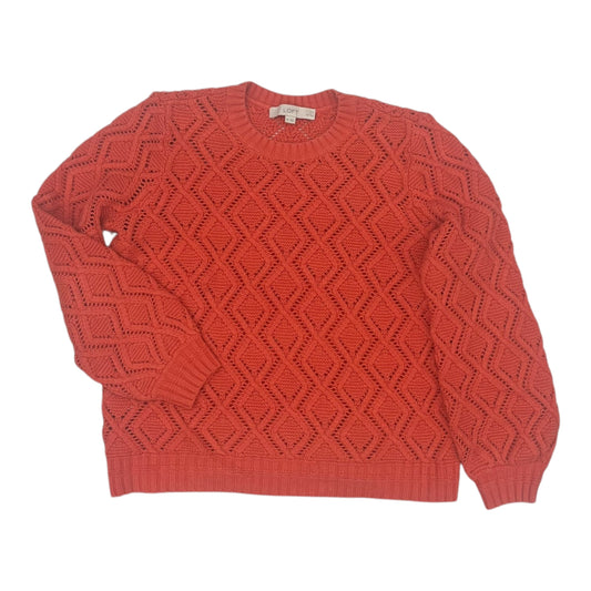 Sweater By Loft In Orange, Size:Mp