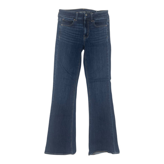 Jeans Boot Cut By American Eagle In Blue Denim, Size:4