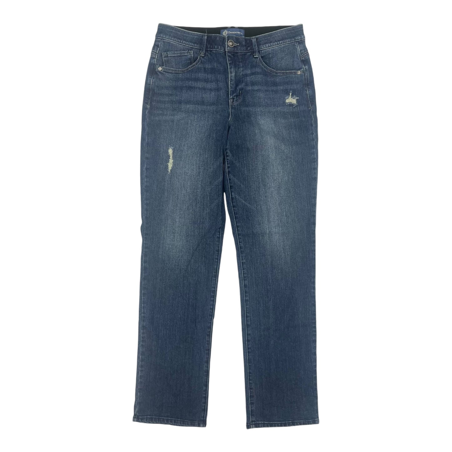 Jeans Straight By Democracy In Blue Denim, Size:10