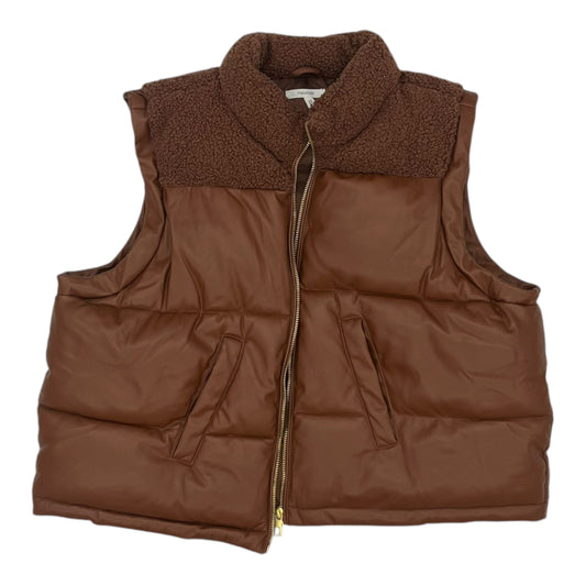 Vest Puffer & Quilted By Maurices In Brown, Size:Xxl