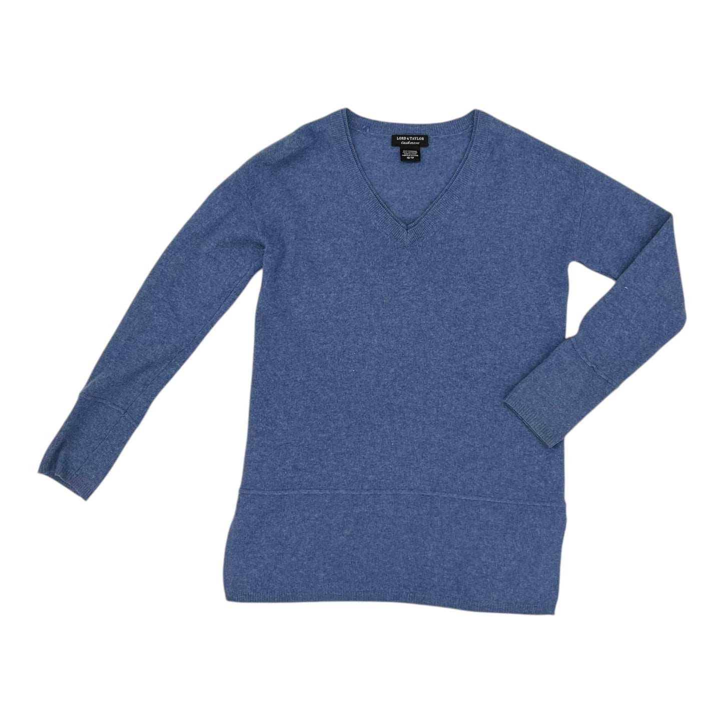 Sweater Cashmere By Lord And Taylor In Blue, Size:Xs