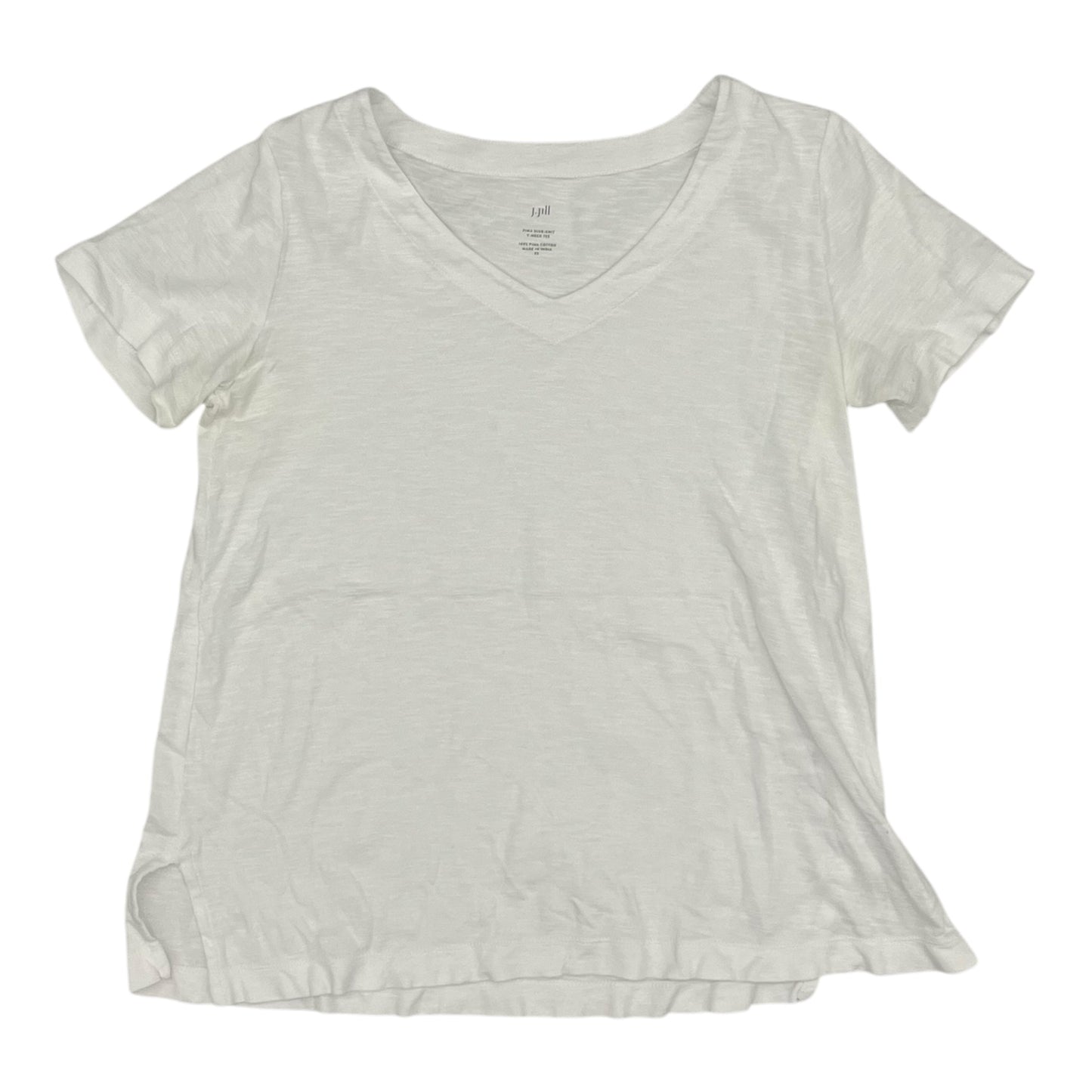 Top Ss Basic By J. Jill In White, Size:Xs