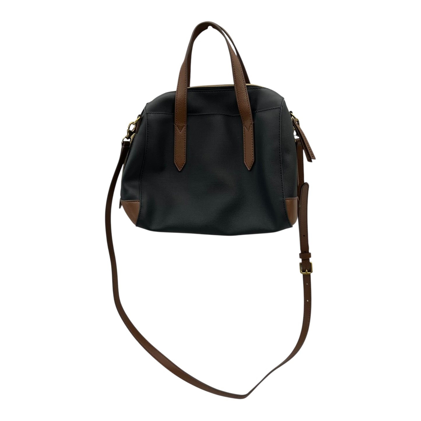 Crossbody By Fossil In Black & Brown, Size:Medium