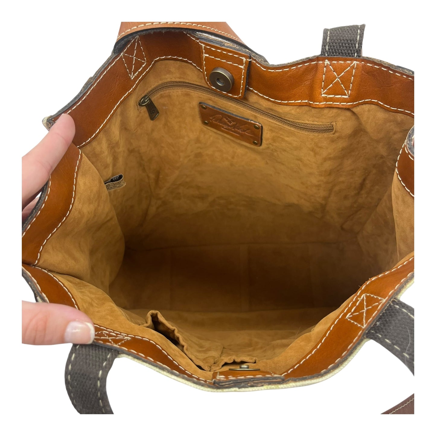 Tote Designer By Patricia Nash In Brown, Size:Medium