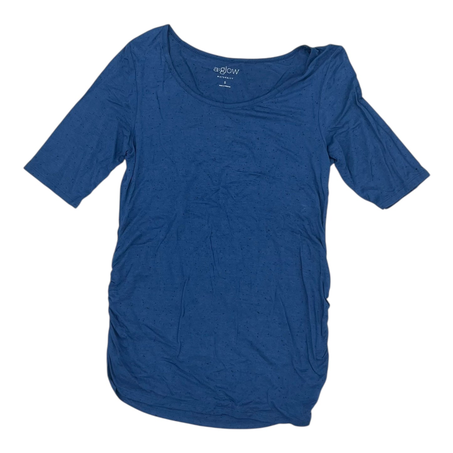 MATERNITY TOP SS by A GLOW in BLUE, Size:S