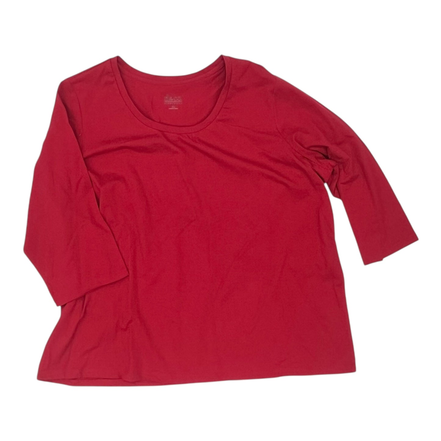 Top Ls Basic By Clothes Mentor In Red, Size:2X