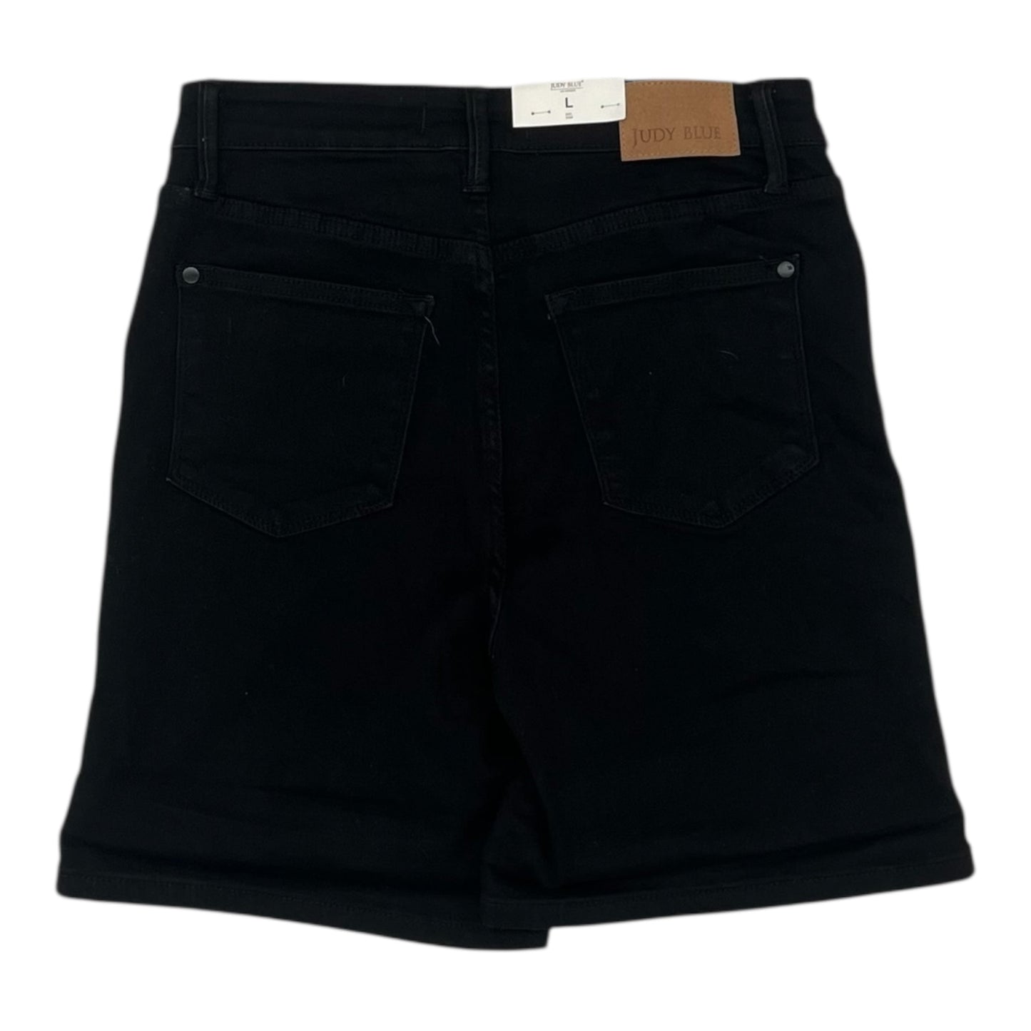 Shorts By Judy Blue In Black Denim, Size:L