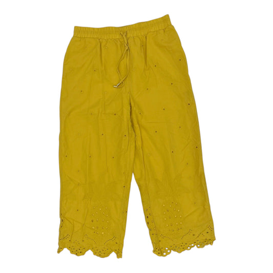 Pants Wide Leg By Cynthia Rowley In Yellow, Size:L