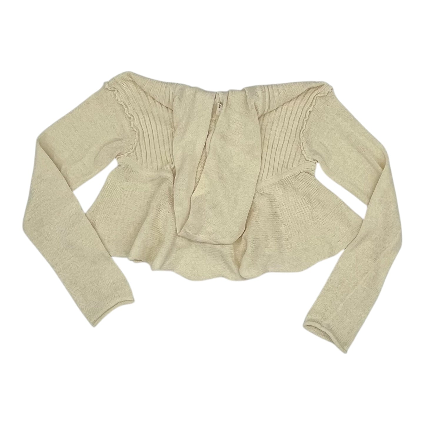Sweater Cardigan By Moth In Tan, Size:M