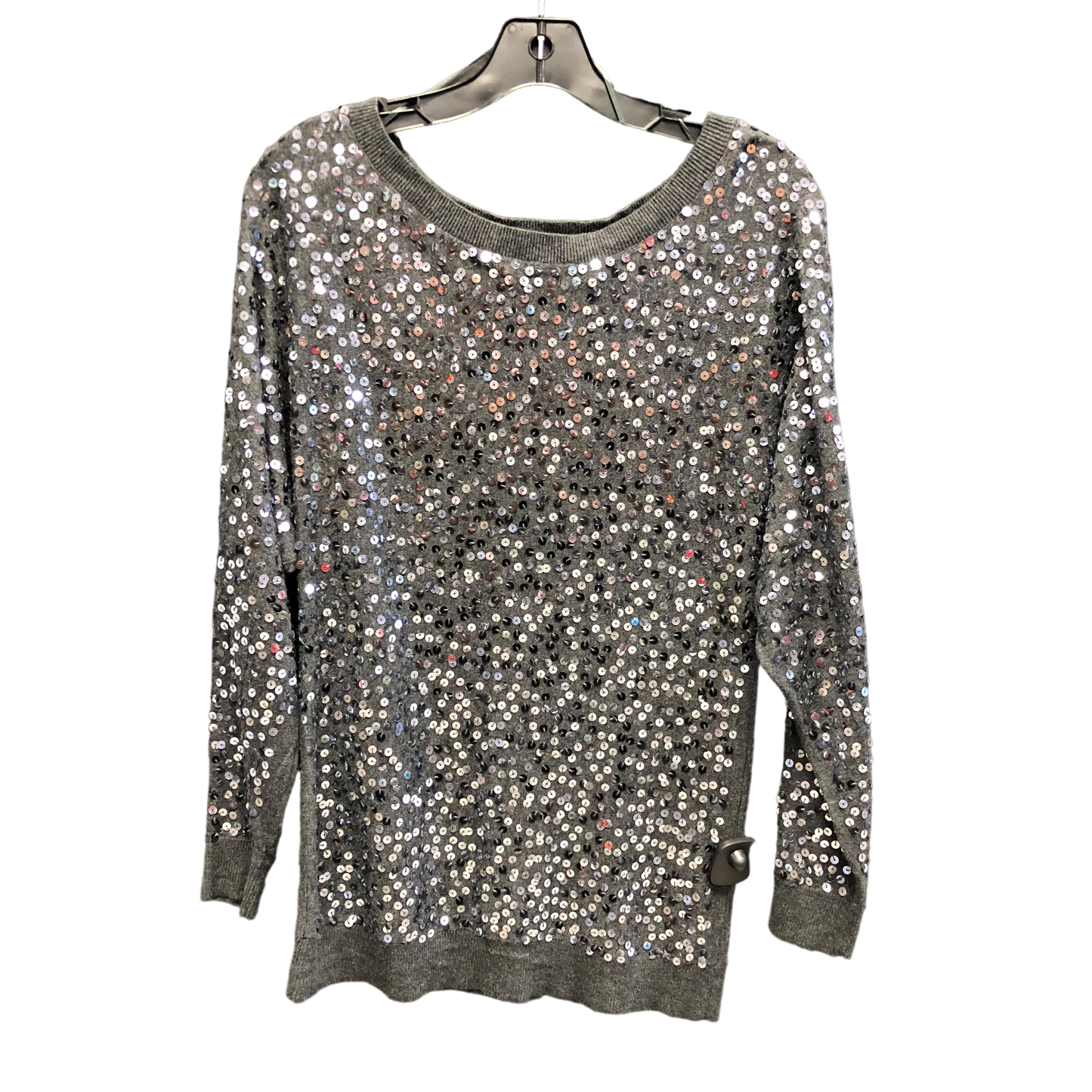 Grey Top Long Sleeve Inc, Size S