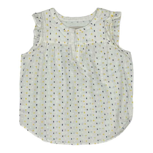 WHITE & YELLOW TOP SS by LOFT Size:M