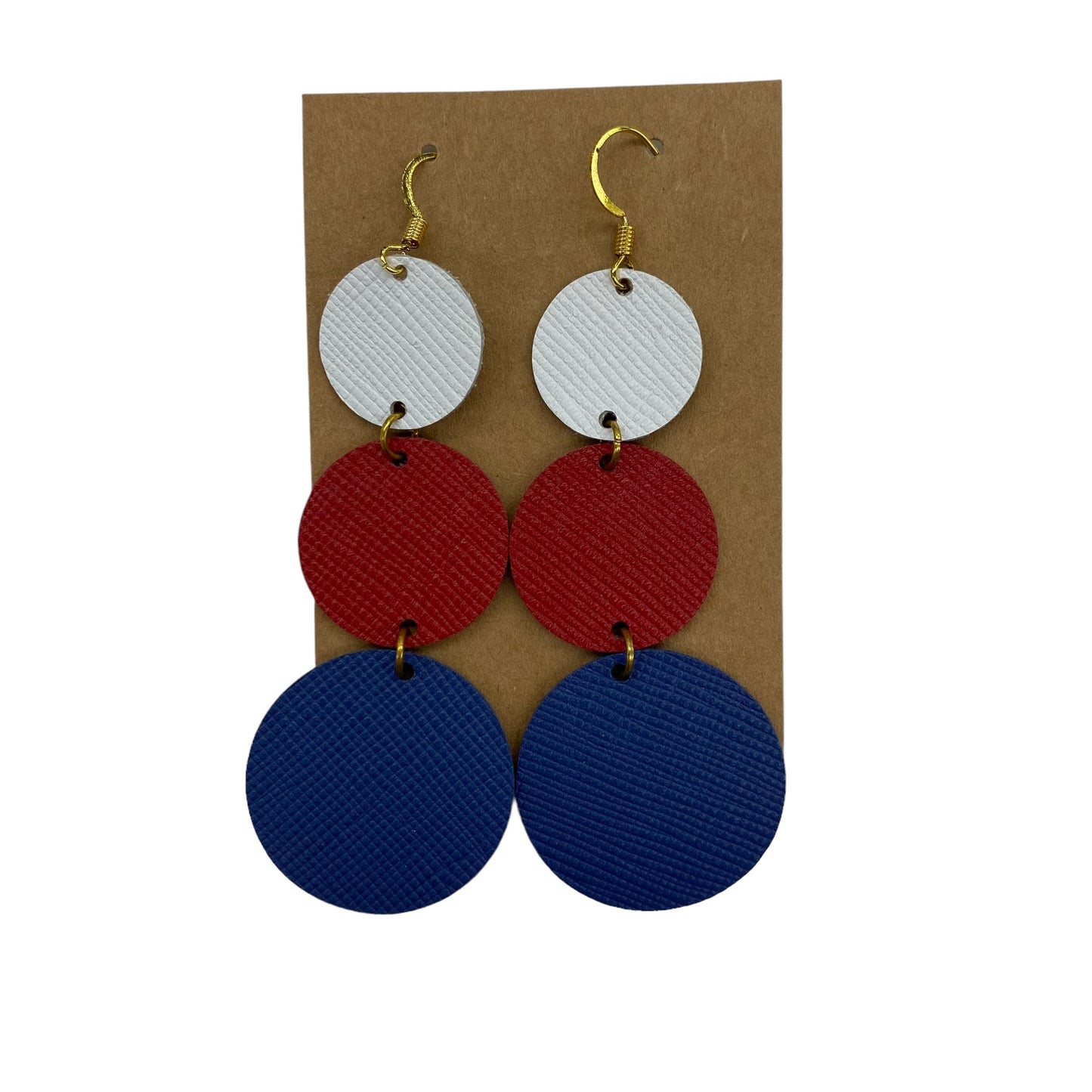 BLUE RED & WHITE EARRINGS DANGLE/DROP by CLOTHES MENTOR