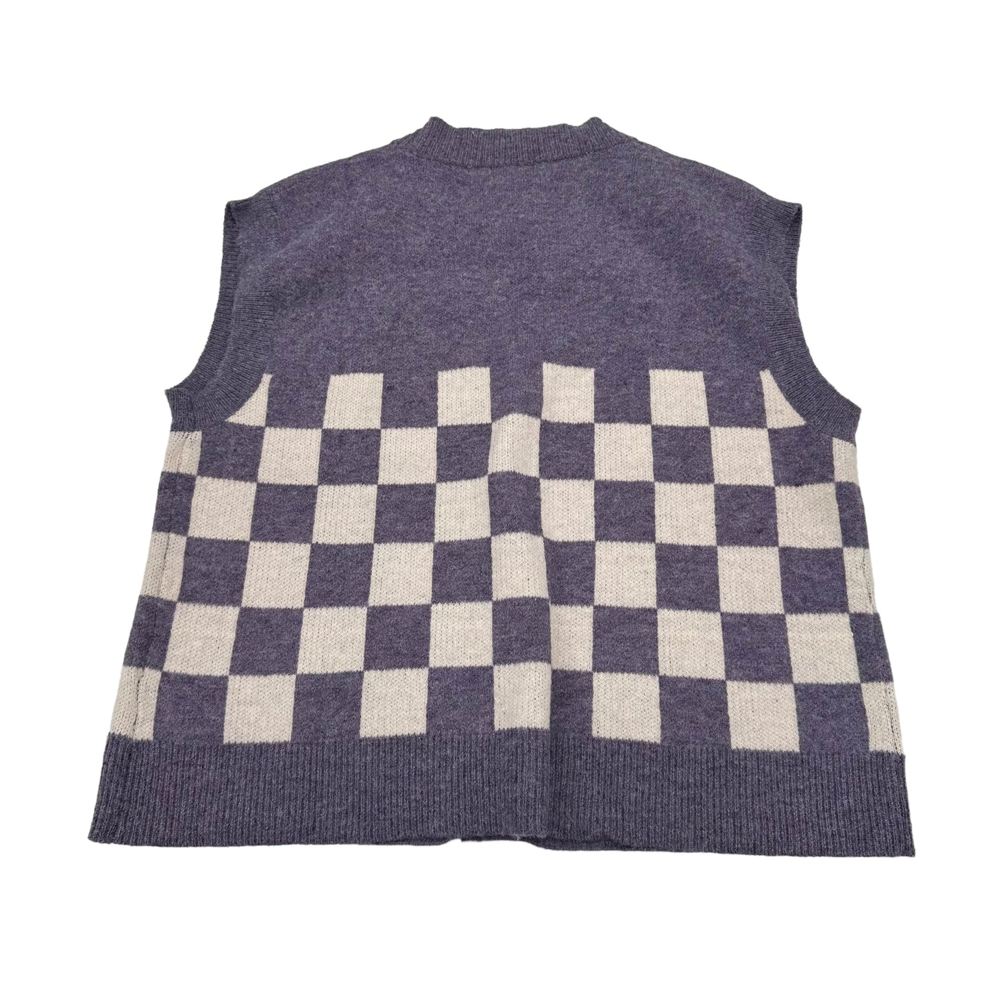 PURPLE    CLOTHES MENTOR VEST SWEATER, Size S