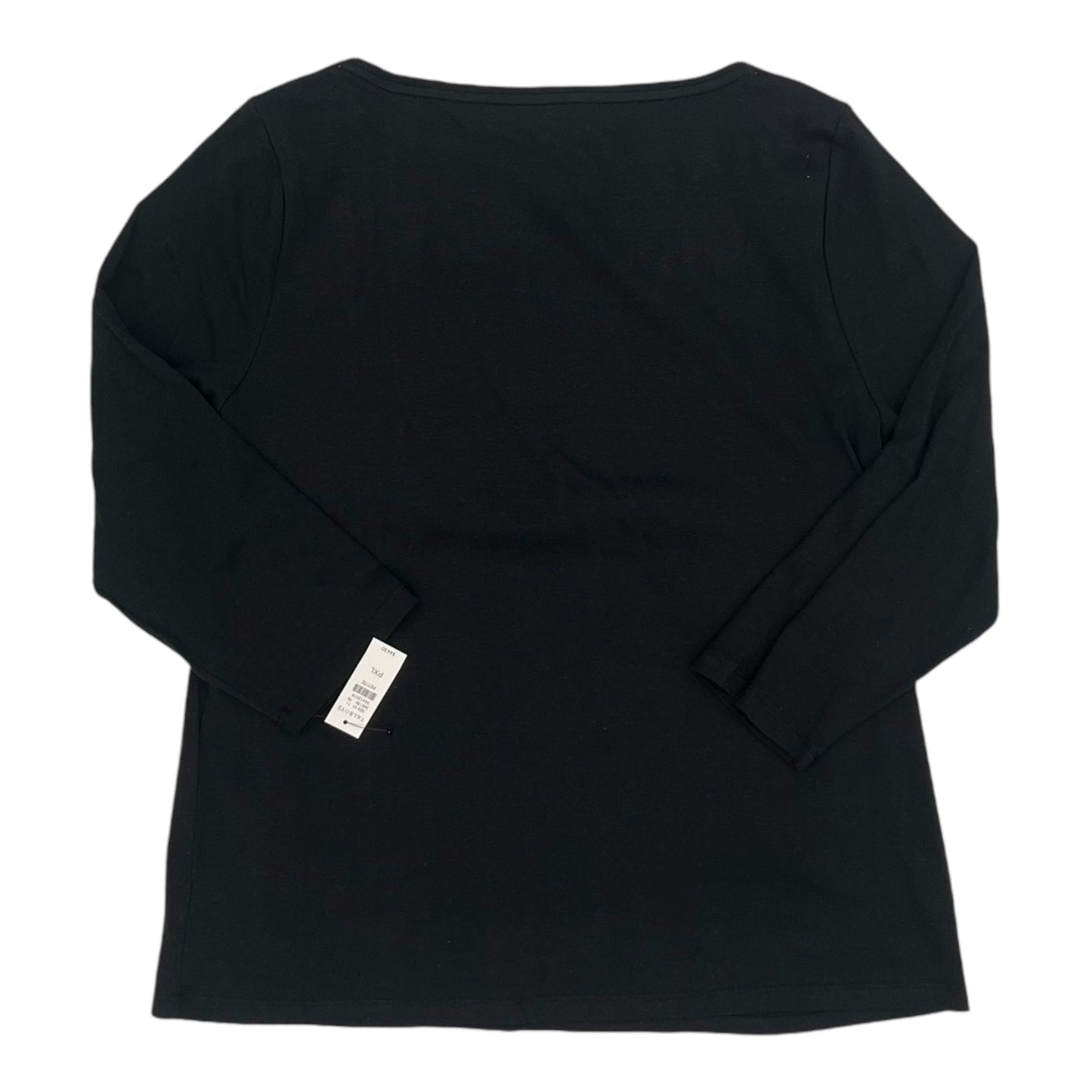 Top 3/4 Sleeve Basic By Talbots In Black, Size:Xlp