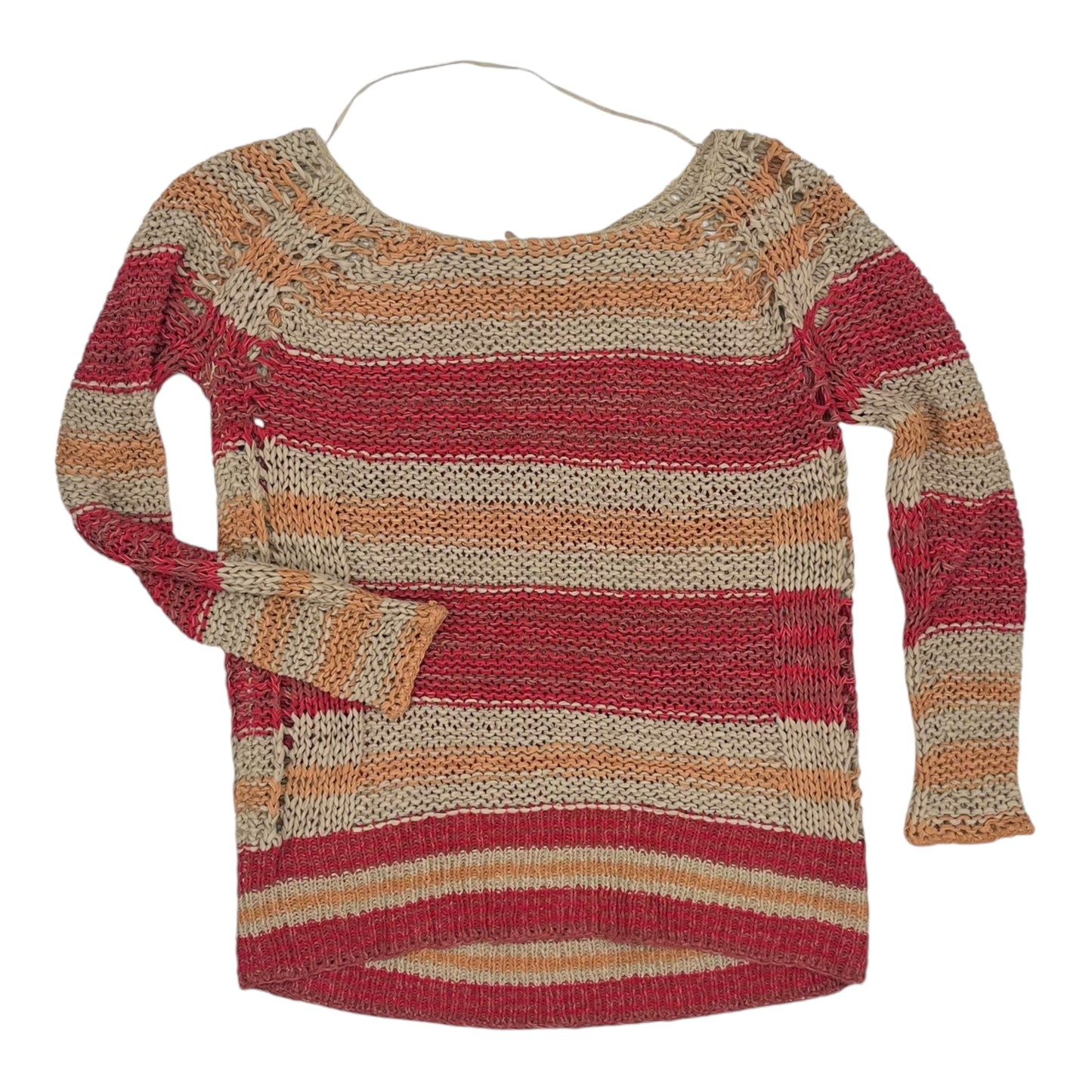 Sweater By Free People In Red & Tan, Size:S