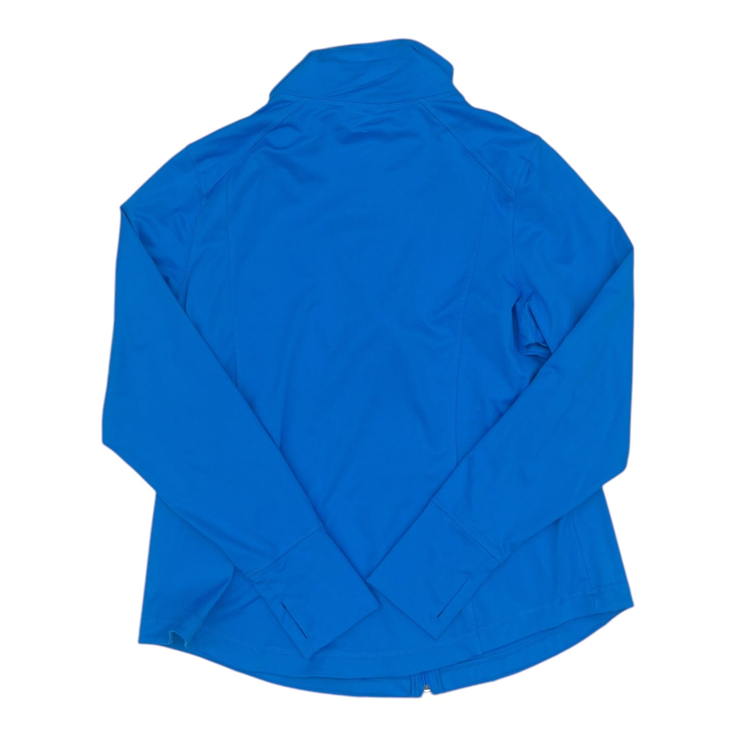 Athletic Jacket By Exertek In Blue, Size:1X