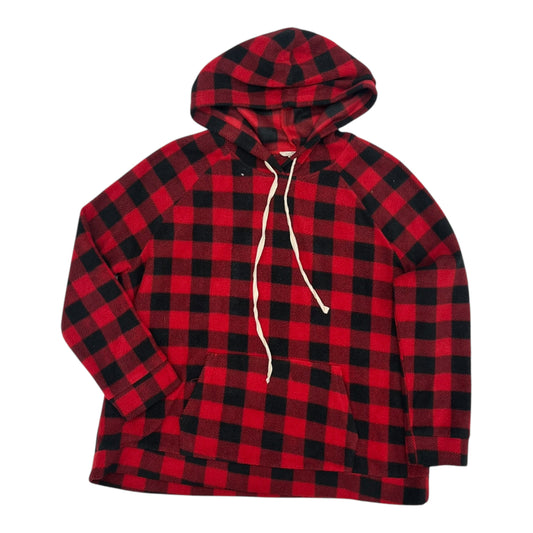 Sweatshirt Hoodie By Entro In Plaid Pattern, Size:1X