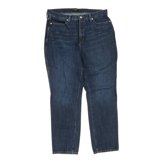 Jeans Straight By Banana Republic In Blue Denim, Size:18