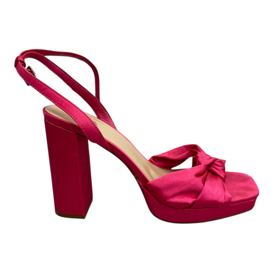 Sandals Heels Block By Mia In Pink, Size:10