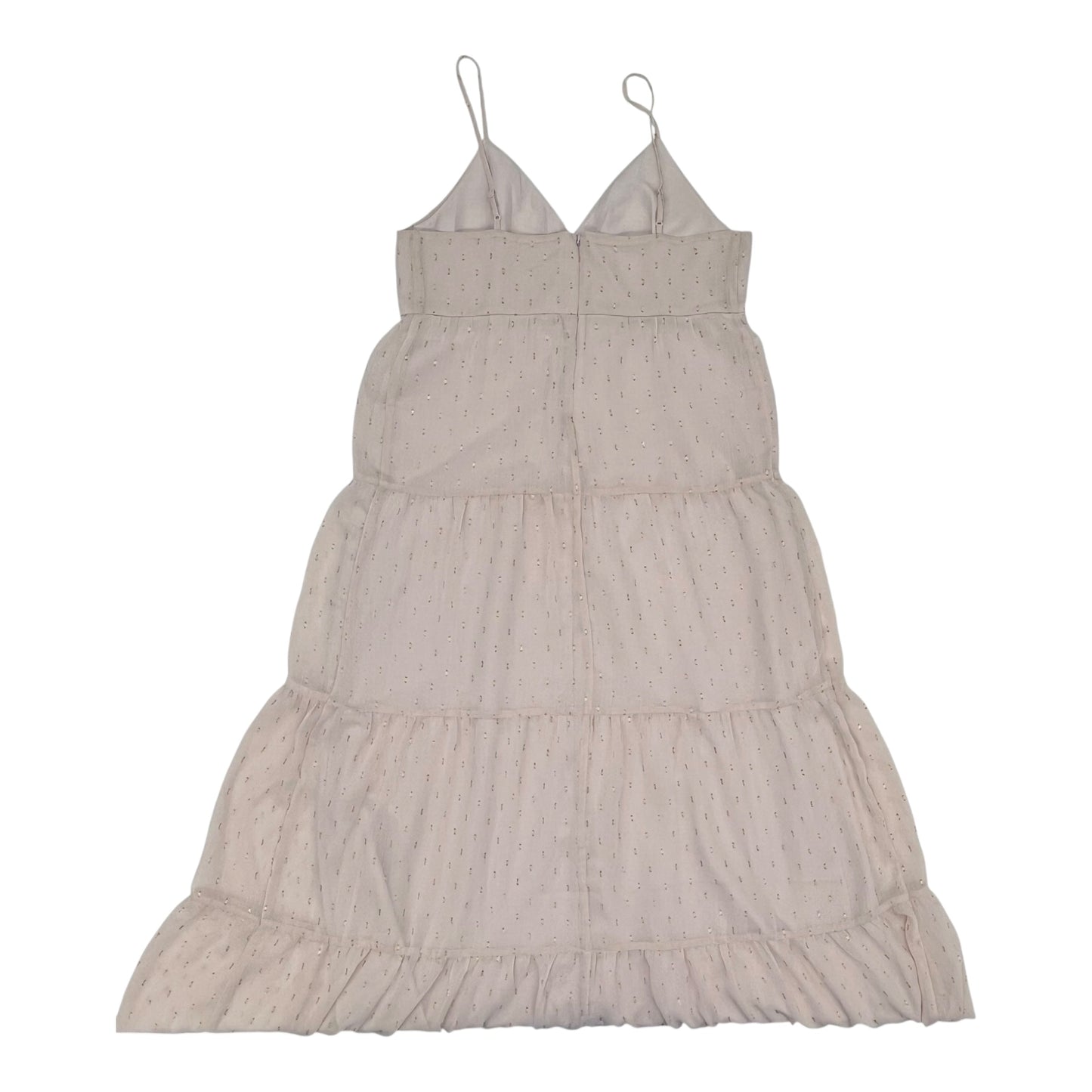 Dress Party Long By Express In Gold & Pink, Size:M