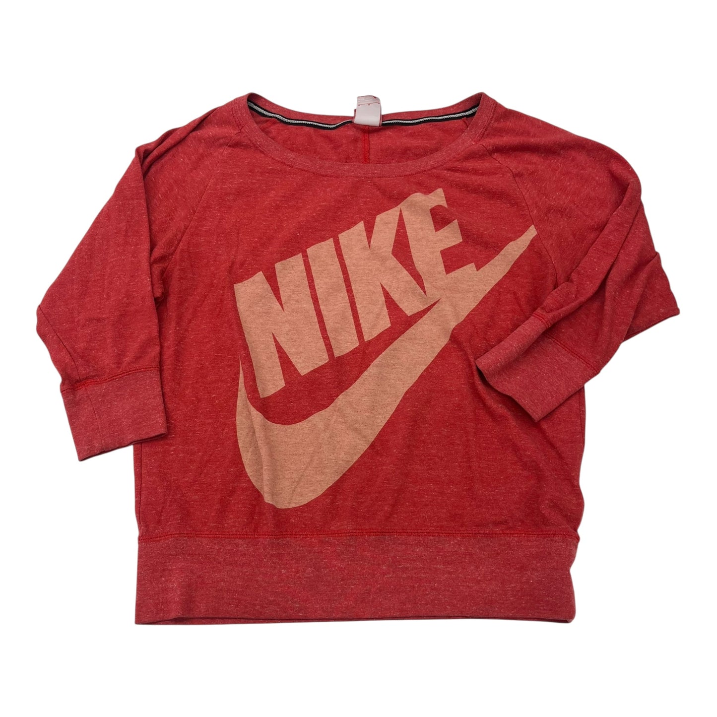 Athletic Sweatshirt Crewneck By Nike In Orange, Size:M