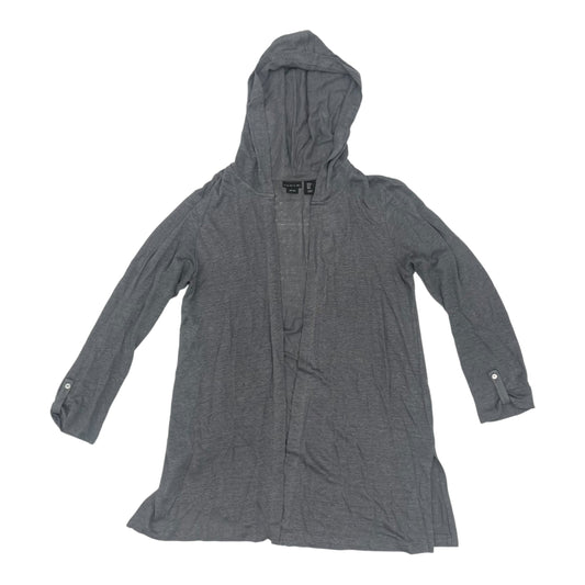 Cardigan By Tahari By Arthur Levine In Grey, Size:M