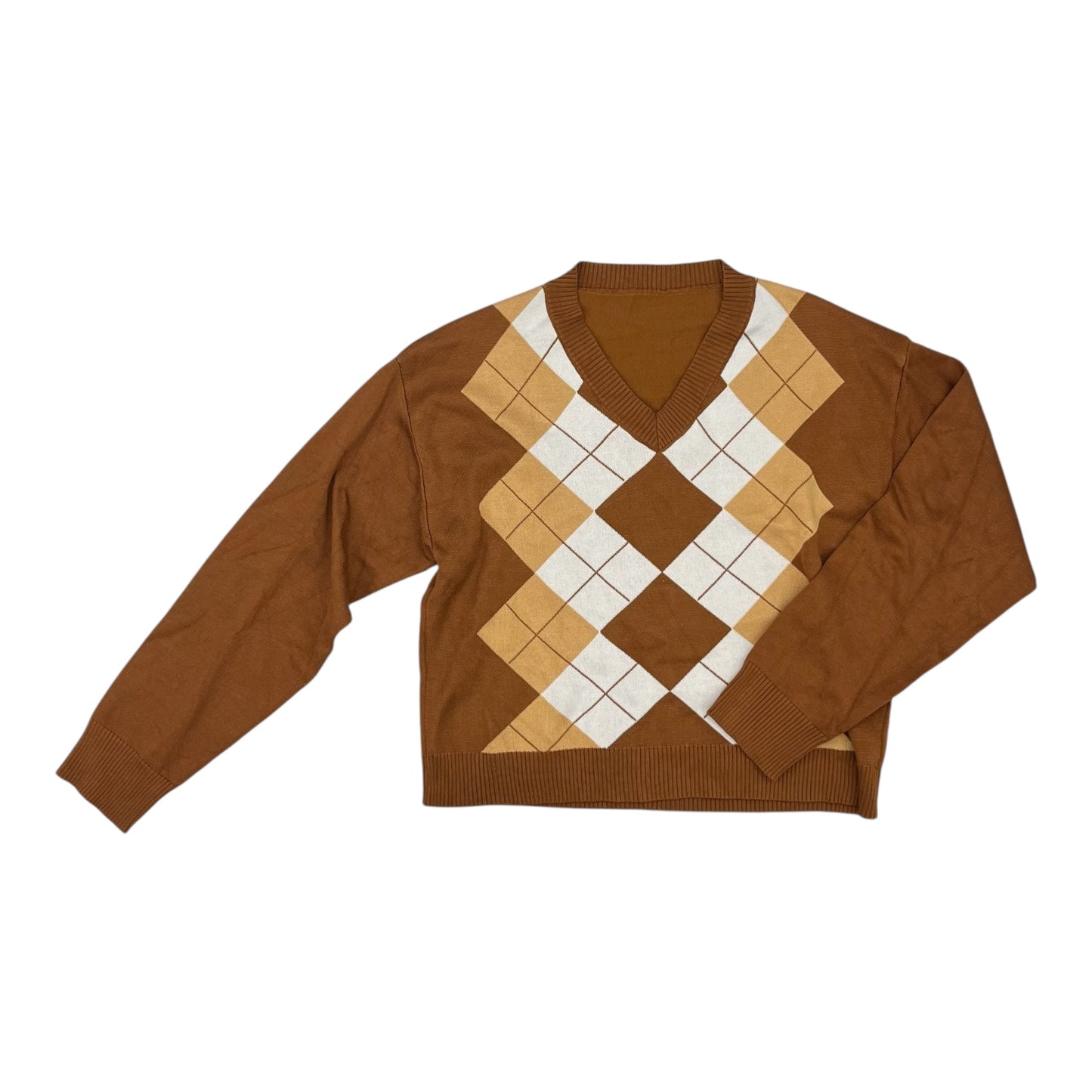 Sweater By Shein In Brown, Size:Xl