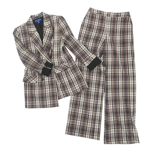 Pants Set 2Pc By Apt 9 In Plaid Pattern, Size:4