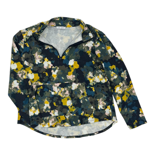 Sweatshirt Collar By Talbots In Floral Print, Size:Xl