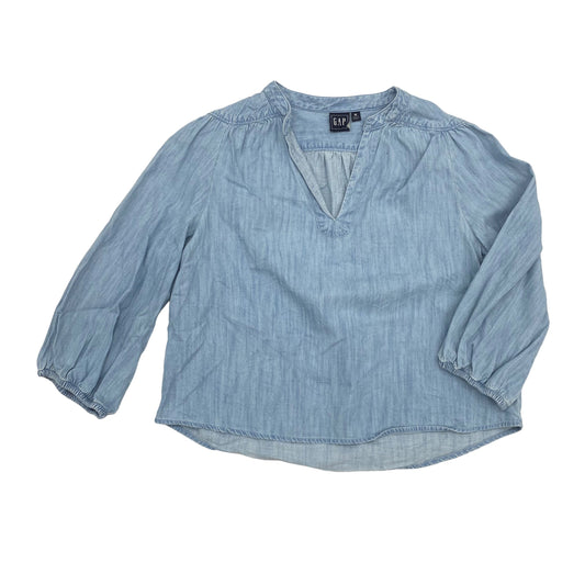 BLUE DENIM TOP LS by GAP Size:PETITE  M