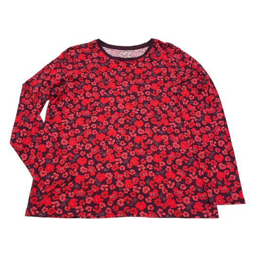 RED TOP LS by LANDS END Size:L