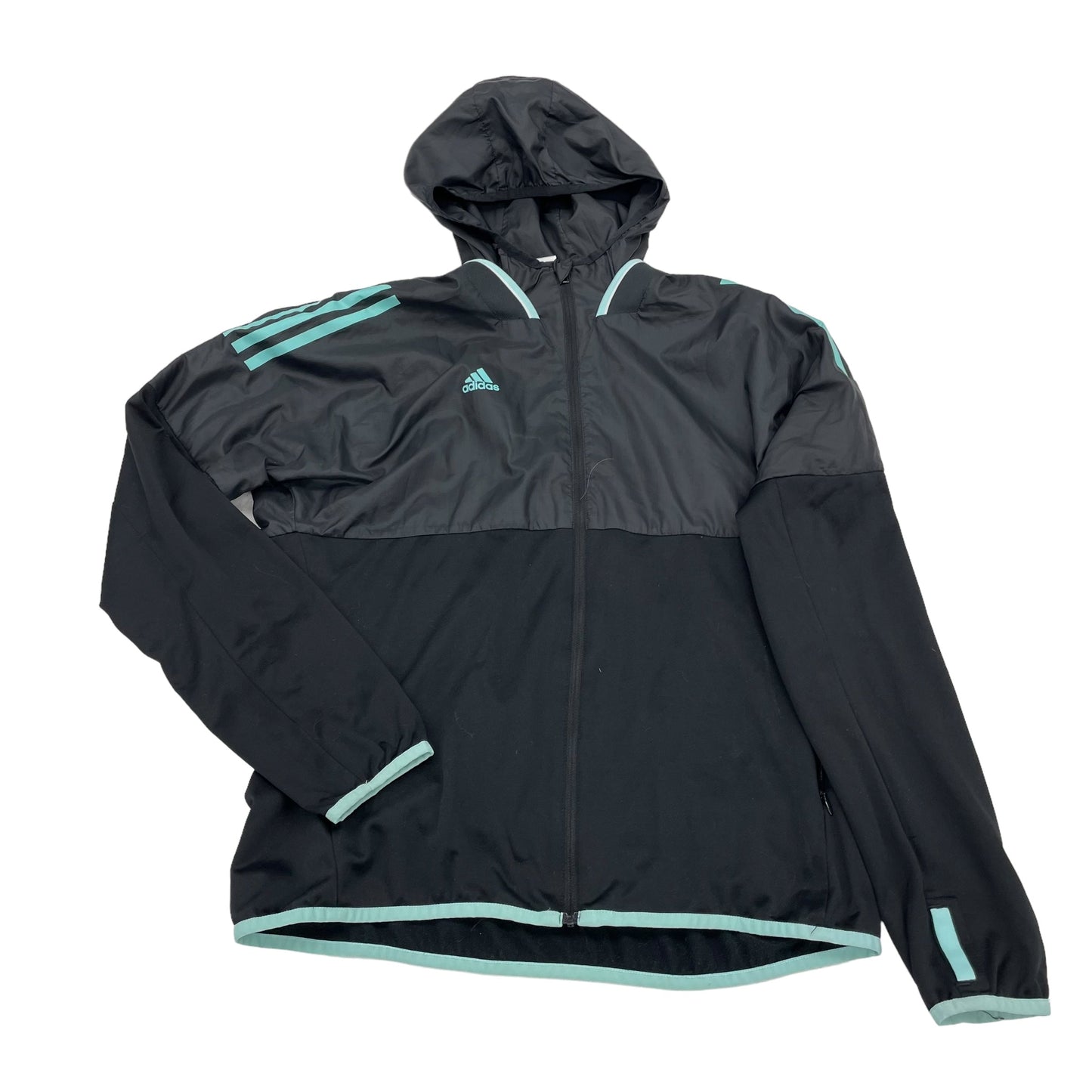 BLACK ATHLETIC JACKET by ADIDAS Size:S