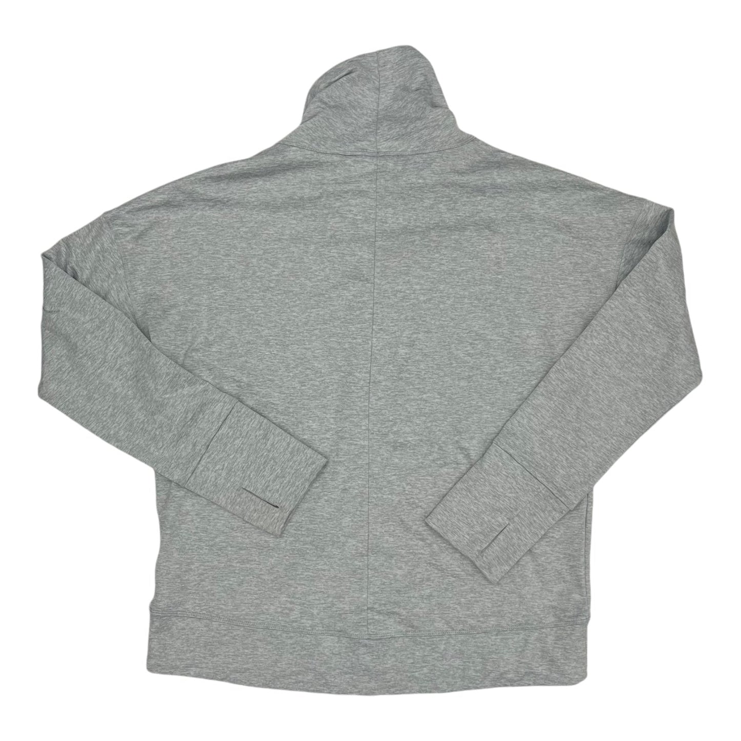 Athletic Top Ls Collar By Apana In Grey, Size:L