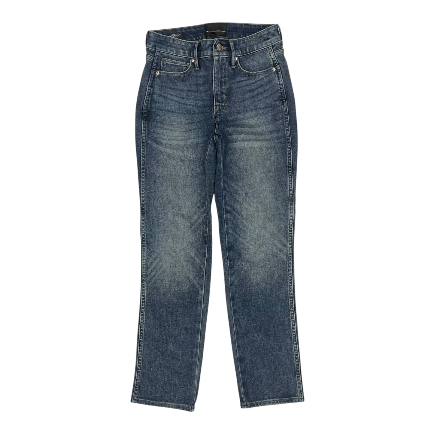 Jeans Straight By White House Black Market In Blue Denim, Size:0