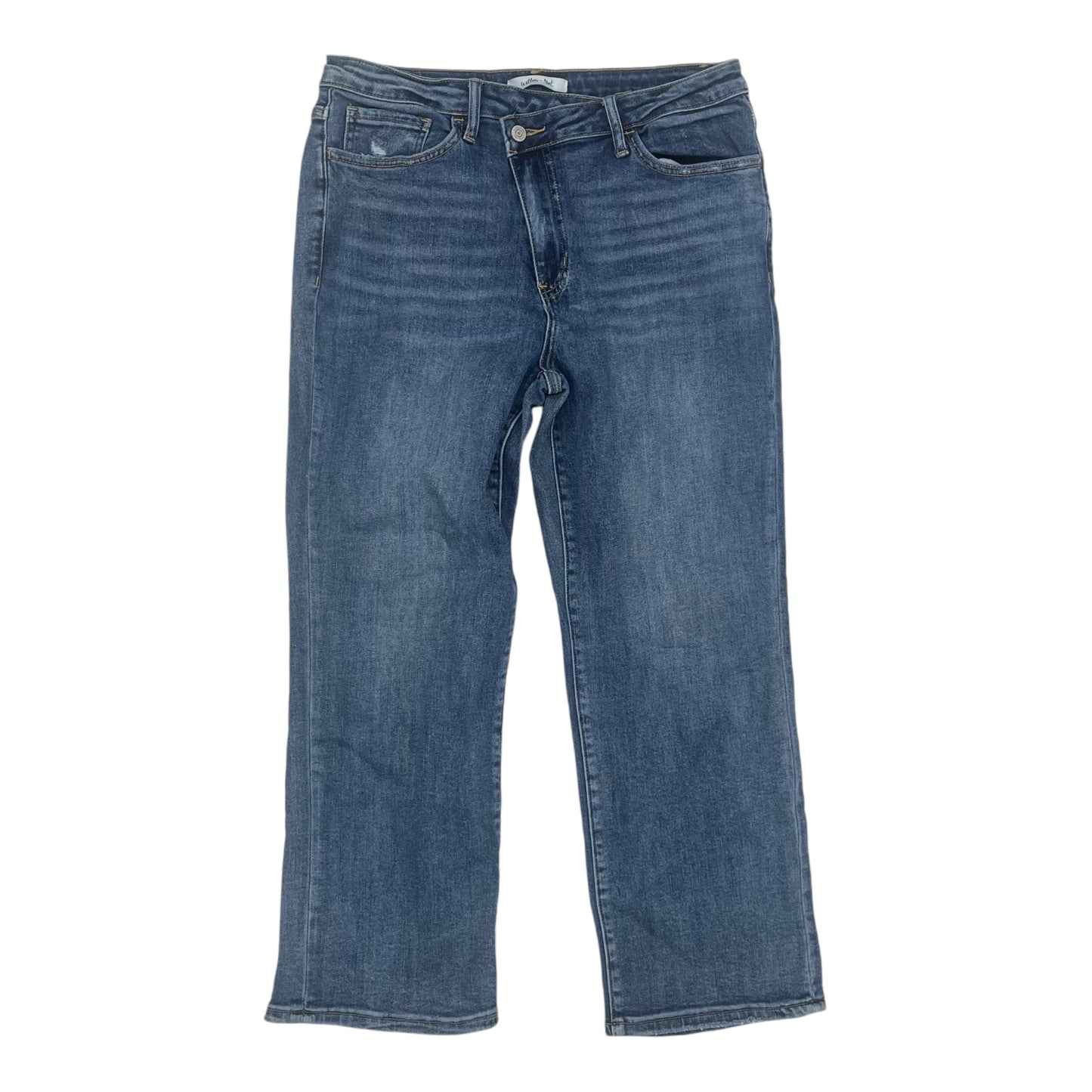 Jeans Straight By Clothes Mentor In Blue Denim, Size:14